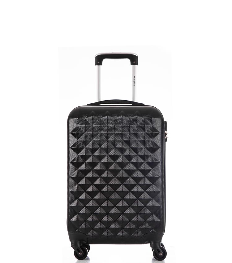 Малый чемодан спиннер Lcase Phatthaya black (60 см)