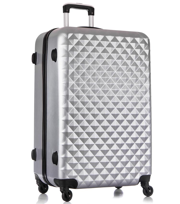 Большой чемодан спиннер Lcase Phatthaya light-grey (76 см)