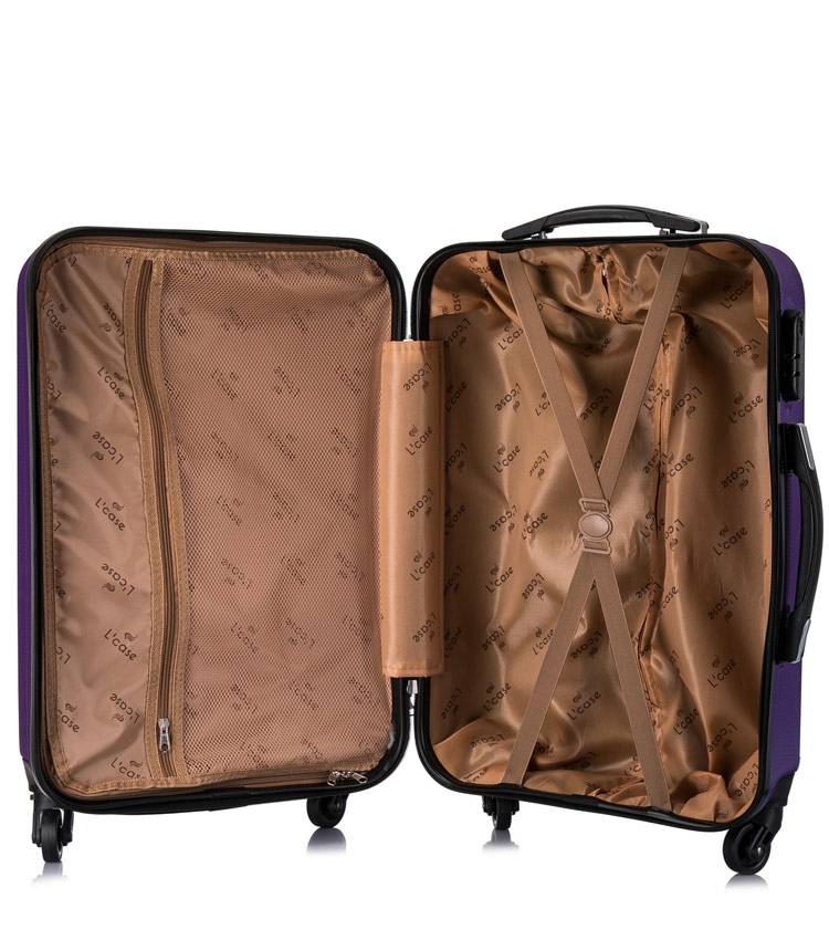 Большой чемодан спиннер Lcase Phatthaya purple (76 см)