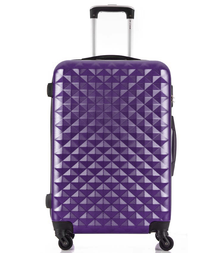 Средний чемодан спиннер Lcase Phatthaya purple (69 см)