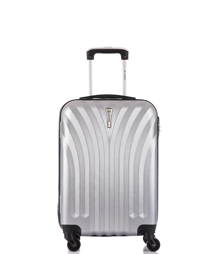 Малый чемодан спиннер Lcase Phuket light-grey 60 см