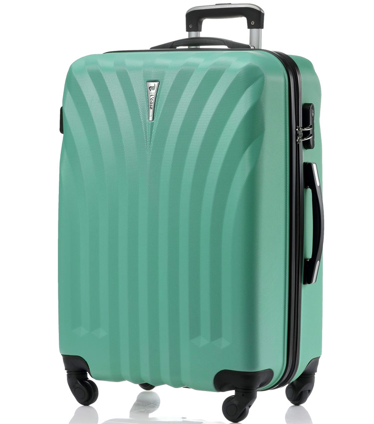 Средний чемодан спиннер Lcase Phuket mint (69 см)