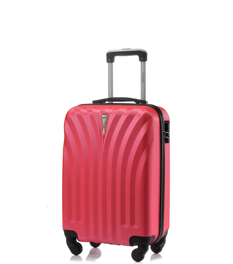 Малый чемодан спиннер Lcase Phuket peach pink (60 см)