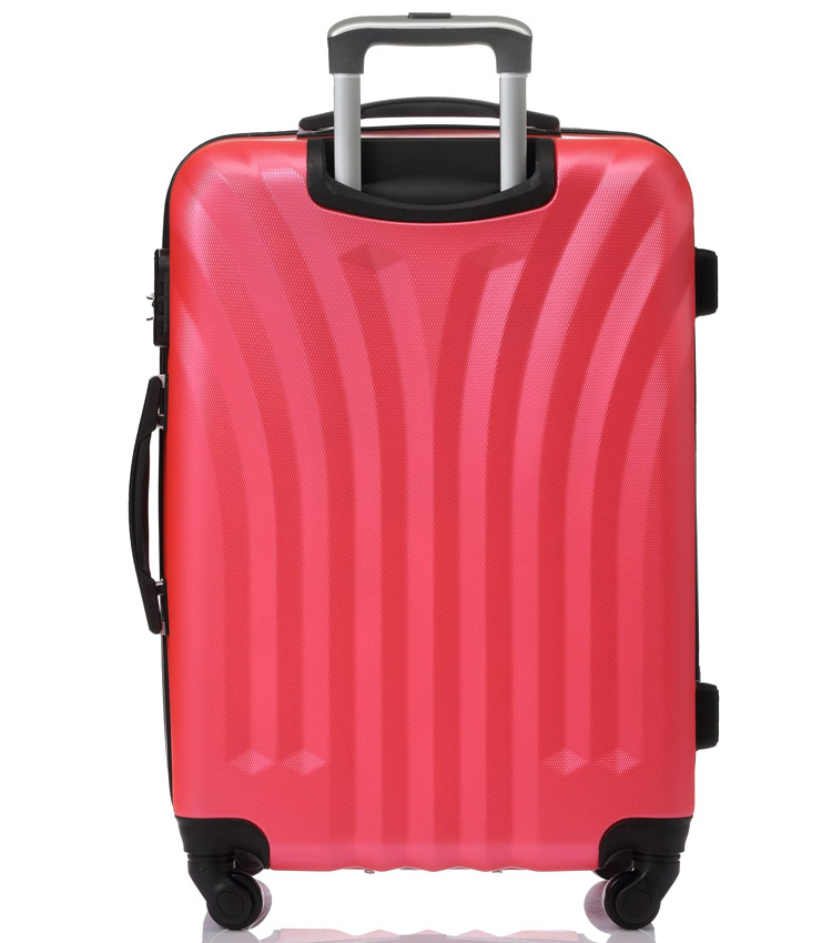 Большой чемодан спиннер Lcase Phuket peach pink (76 см)