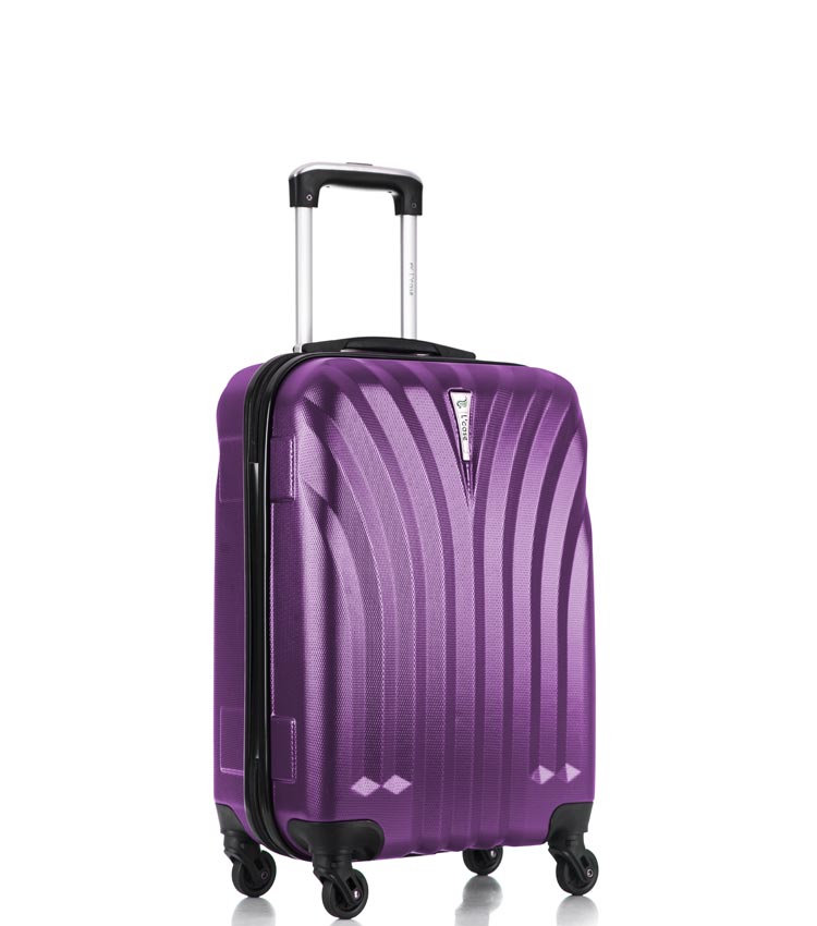 Малый чемодан спиннер Lcase Phuket purple 60 см