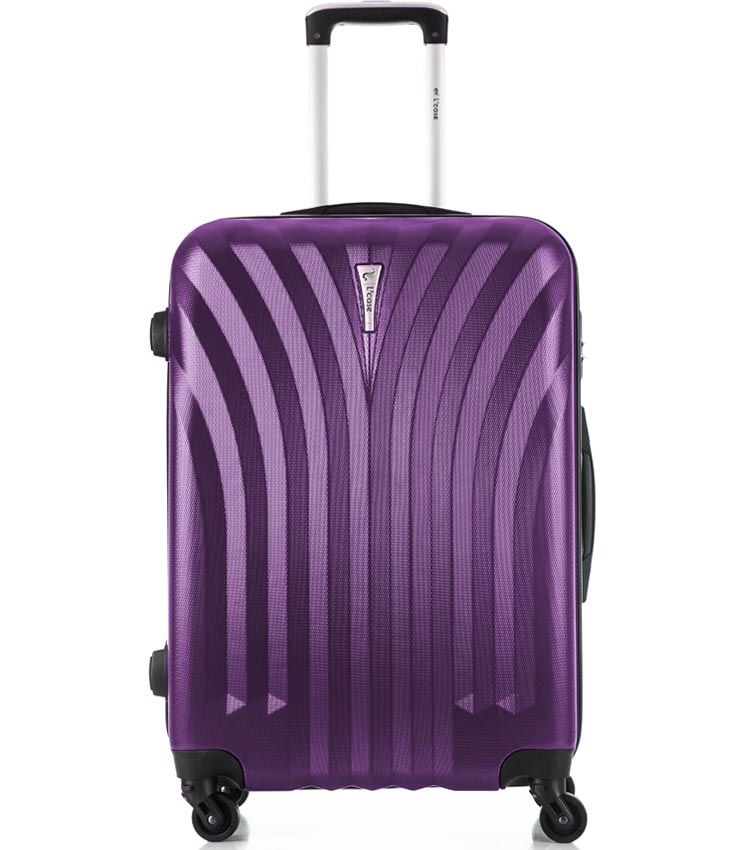 Средний чемодан спиннер Lcase Phuket purple (69 см)