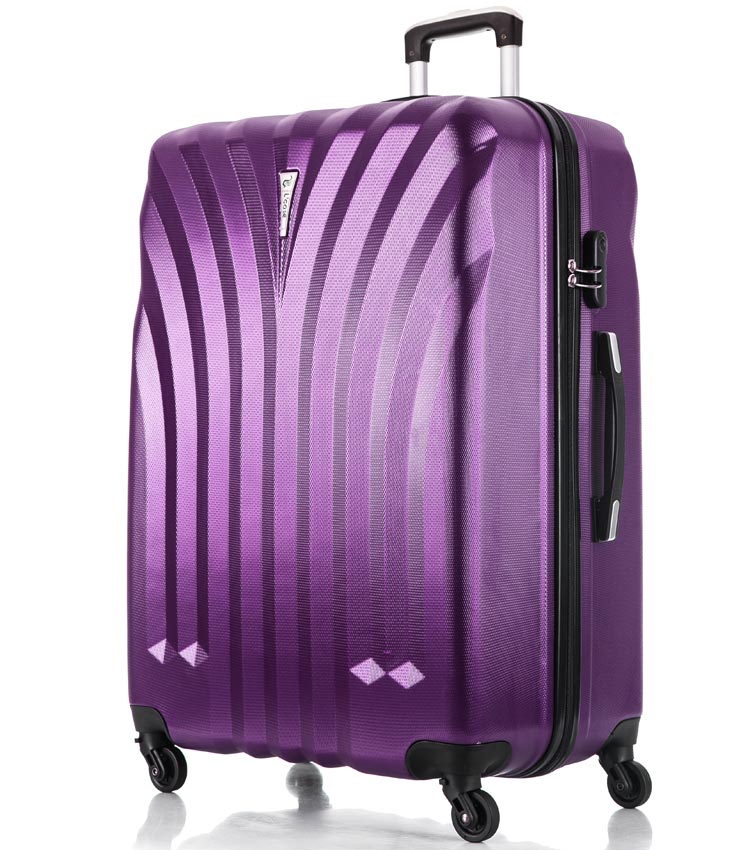 Большой чемодан спиннер Lcase Phuket purple (76 см)