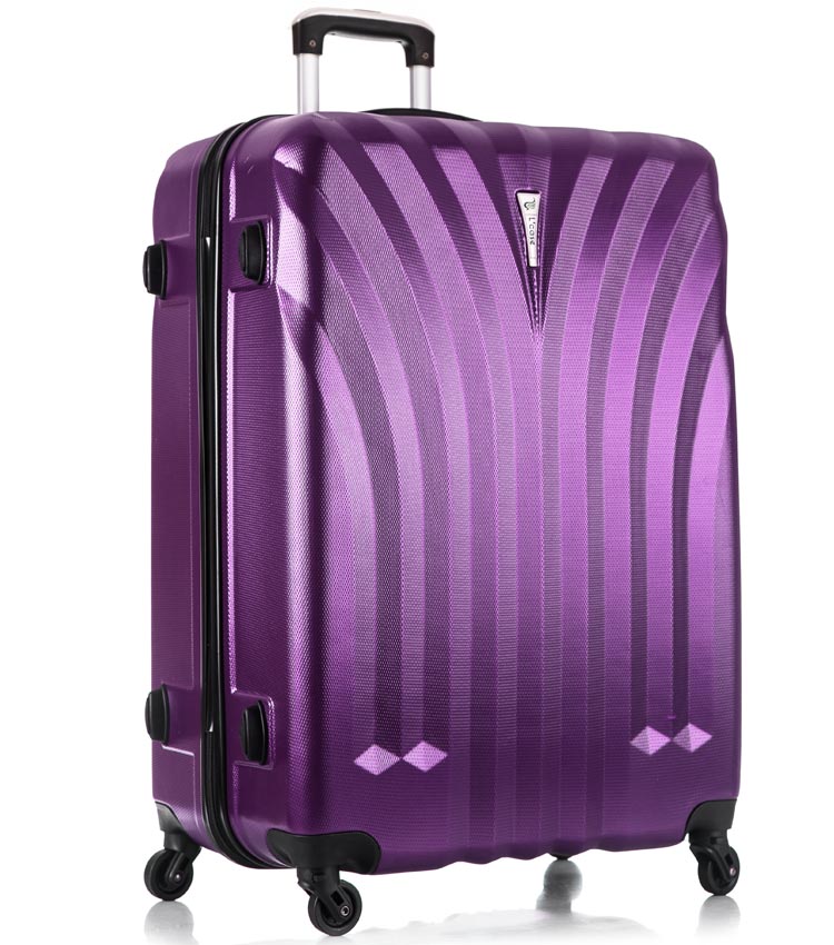 Большой чемодан спиннер Lcase Phuket purple (76 см)