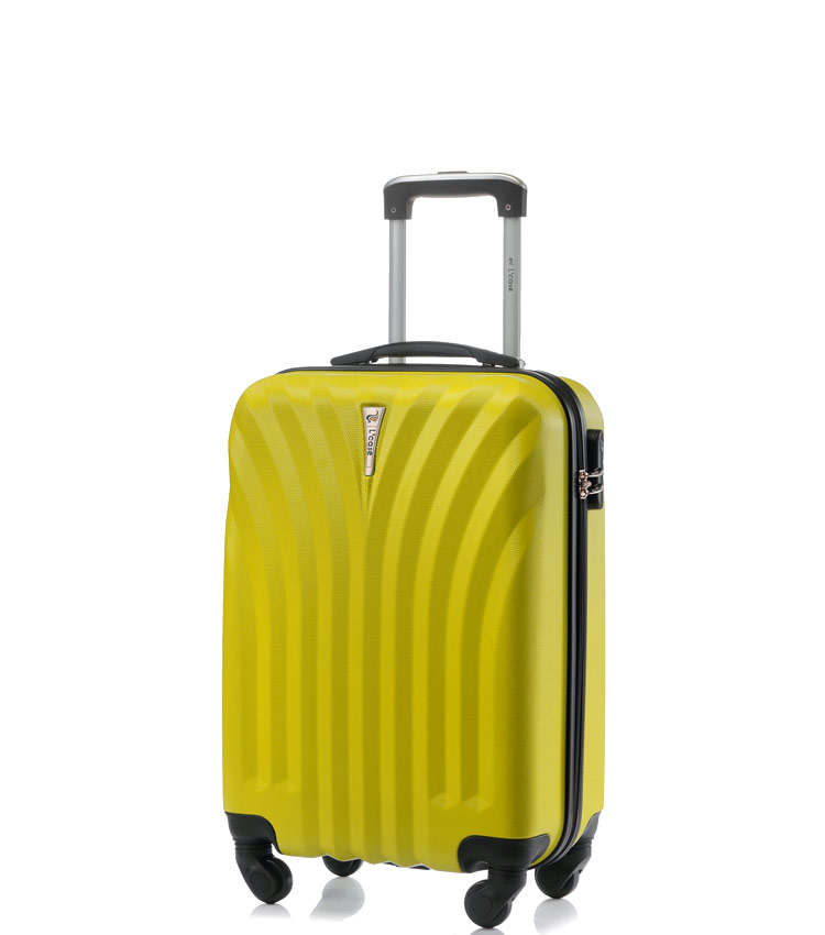 Малый чемодан спиннер Lcase Phuket yellow (60 см)