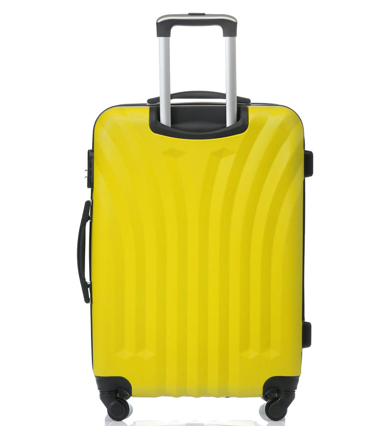 Малый чемодан спиннер Lcase Phuket yellow (60 см)