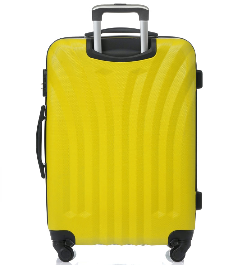 Большой чемодан спиннер Lcase Phuket yellow (76 см)