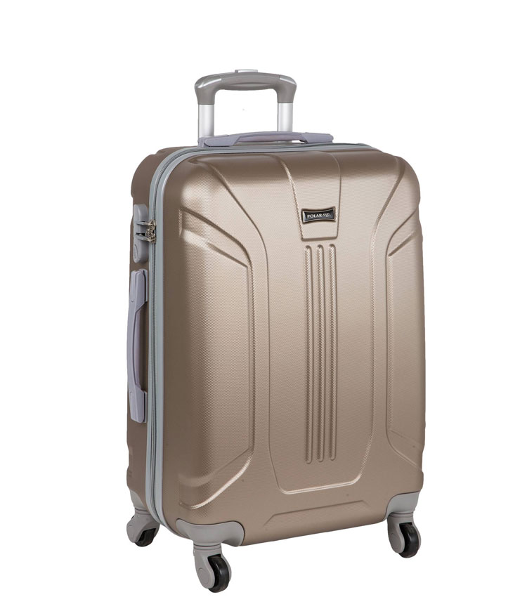 Малый чемодан-спиннер Polar 22059 coffee (61 см) 