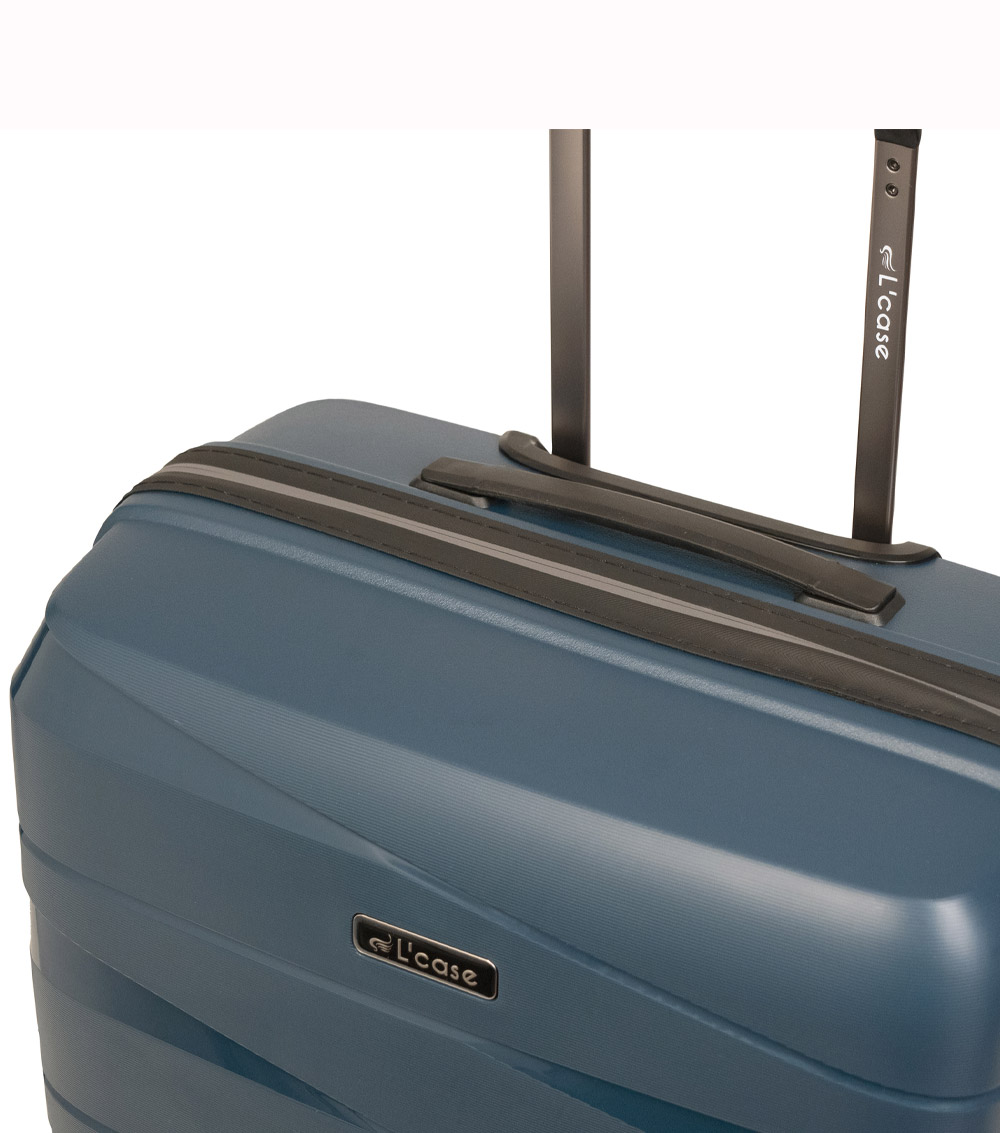 Большой чемодан L-case Prague blue