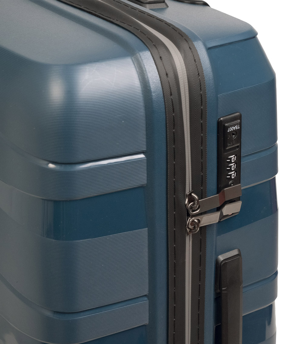 Большой чемодан L-case Prague blue