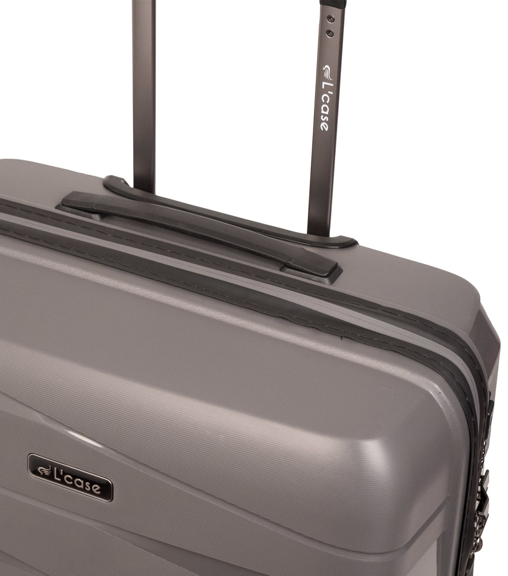 Малый чемодан L-case Prague darkgrey ~ручная кладь~