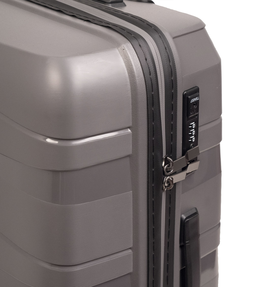 Малый чемодан L-case Prague darkgrey ~ручная кладь~