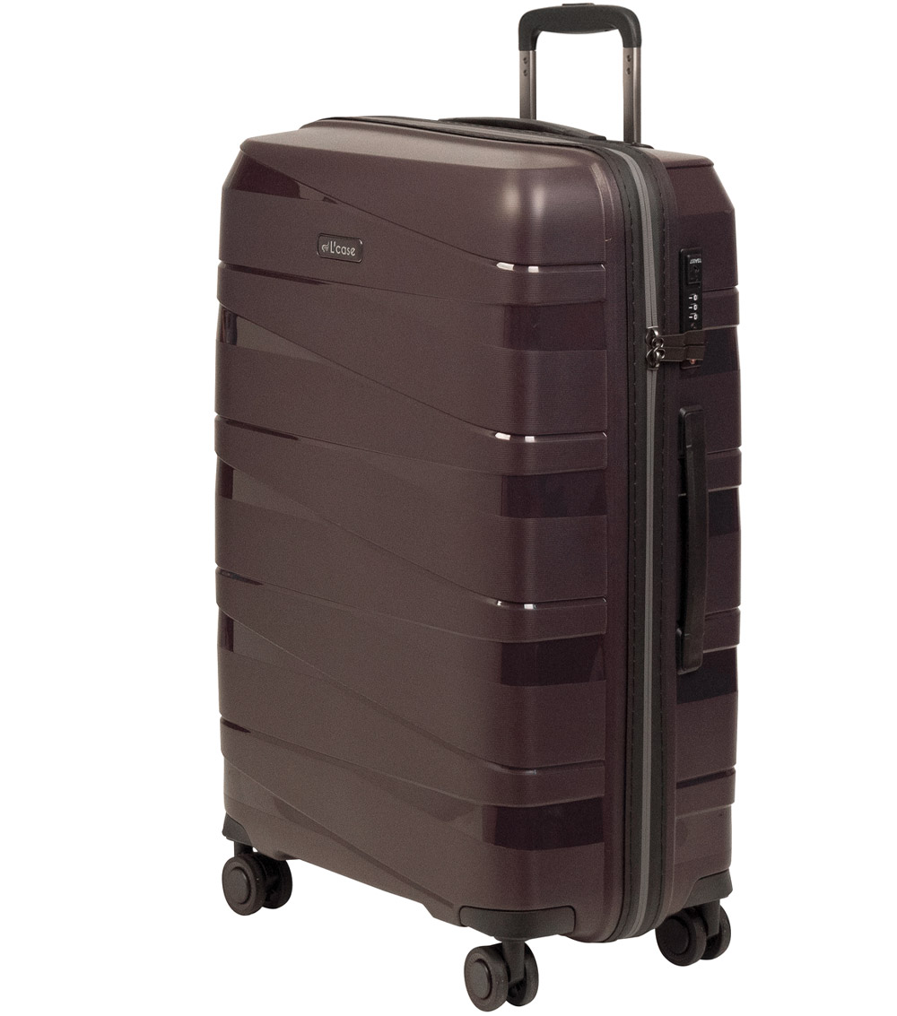 Большой чемодан L-case Prague Purple