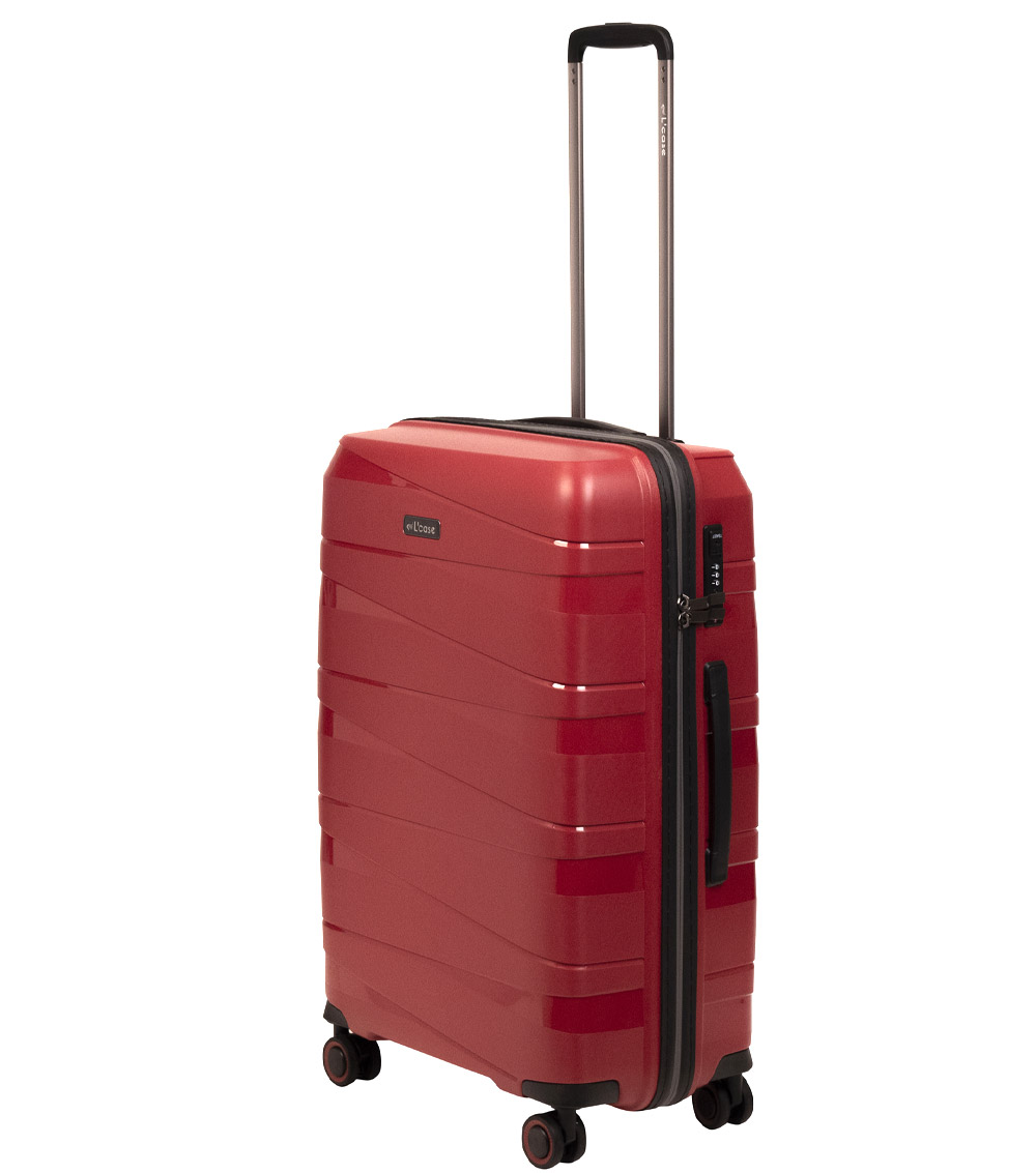 Малый чемодан L-case Prague red ~ручная кладь~