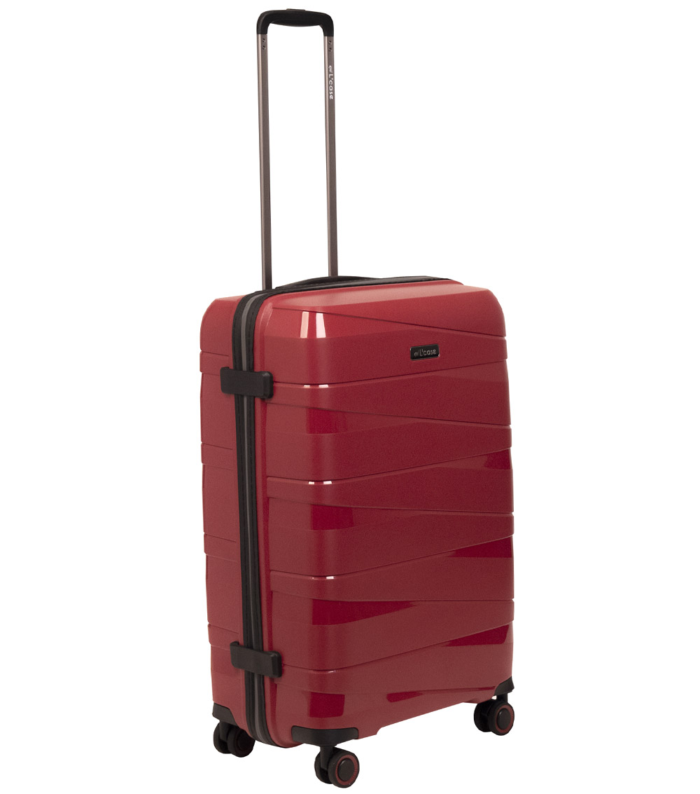 Средний чемодан L-case Prague red