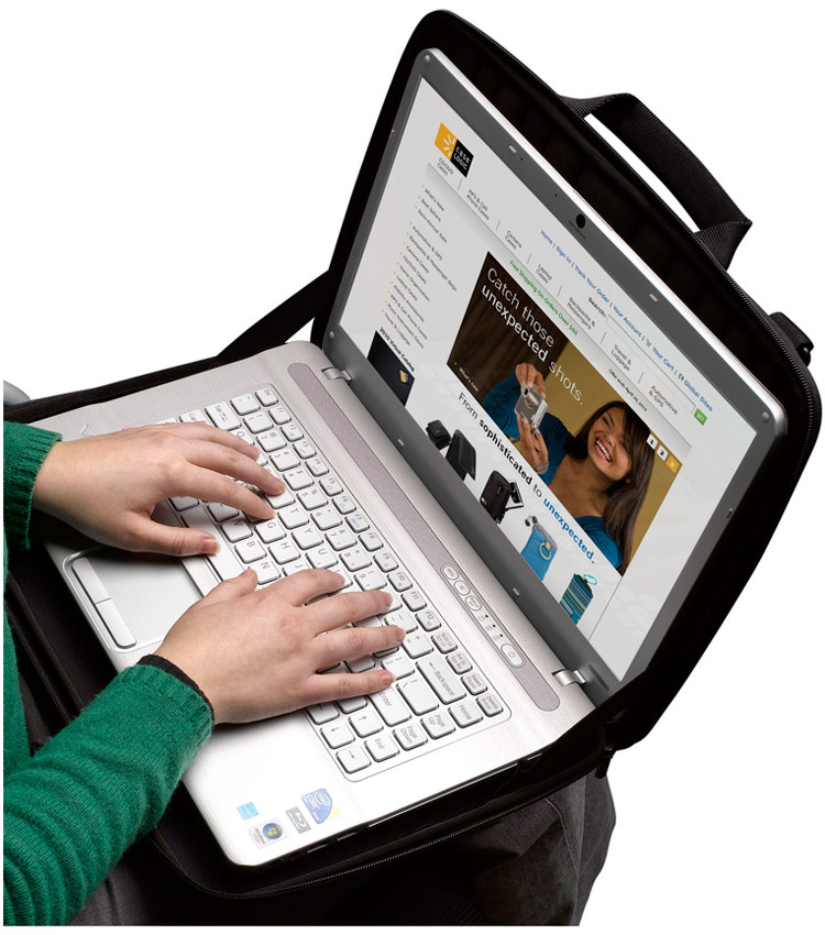 Жесткая сумка для ноутбука Case Logic QNS-116 black