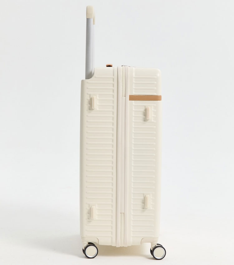 Средний чемодан L-case Roma (M - 64 см) светлый