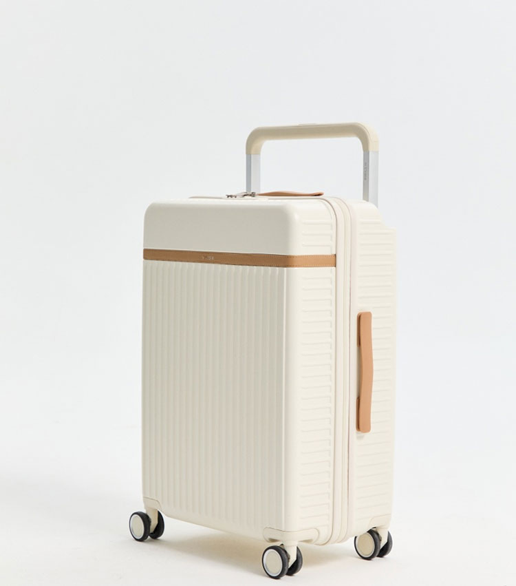 Средний чемодан L-case Roma (M - 64 см) светлый