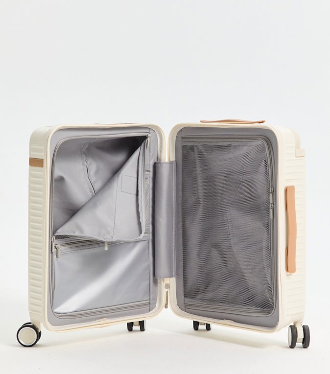 Малый чемодан L-case Roma (S - 55 см) светлый ~ручная кладь~