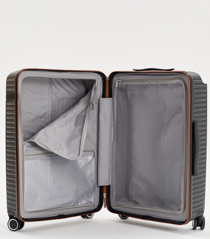 Средний чемодан L-case Roma (M - 64 см) черный