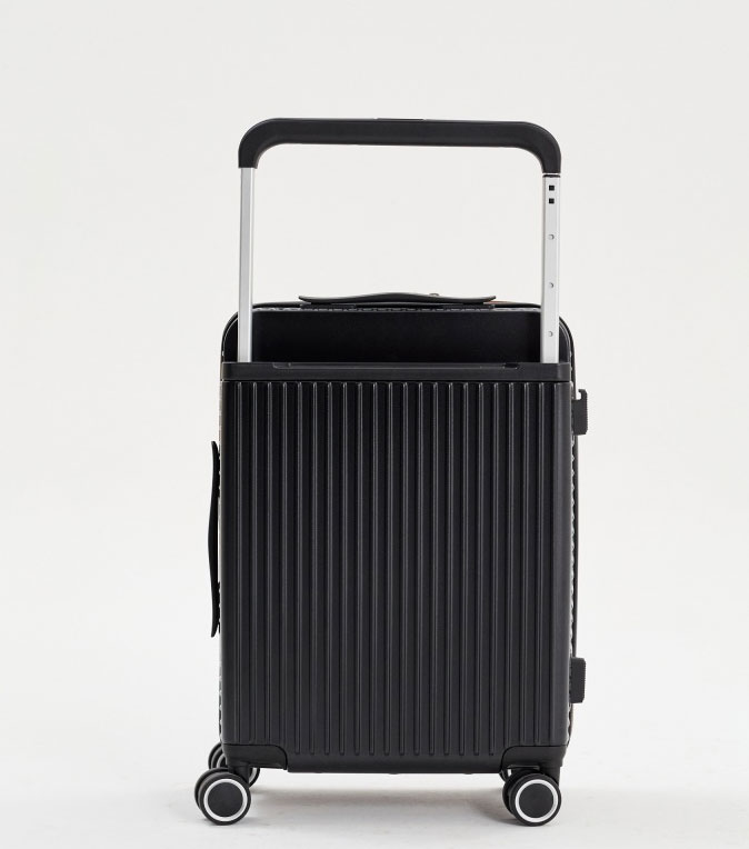 Малый чемодан L-case Roma (S - 55 см) черный ~ручная кладь~