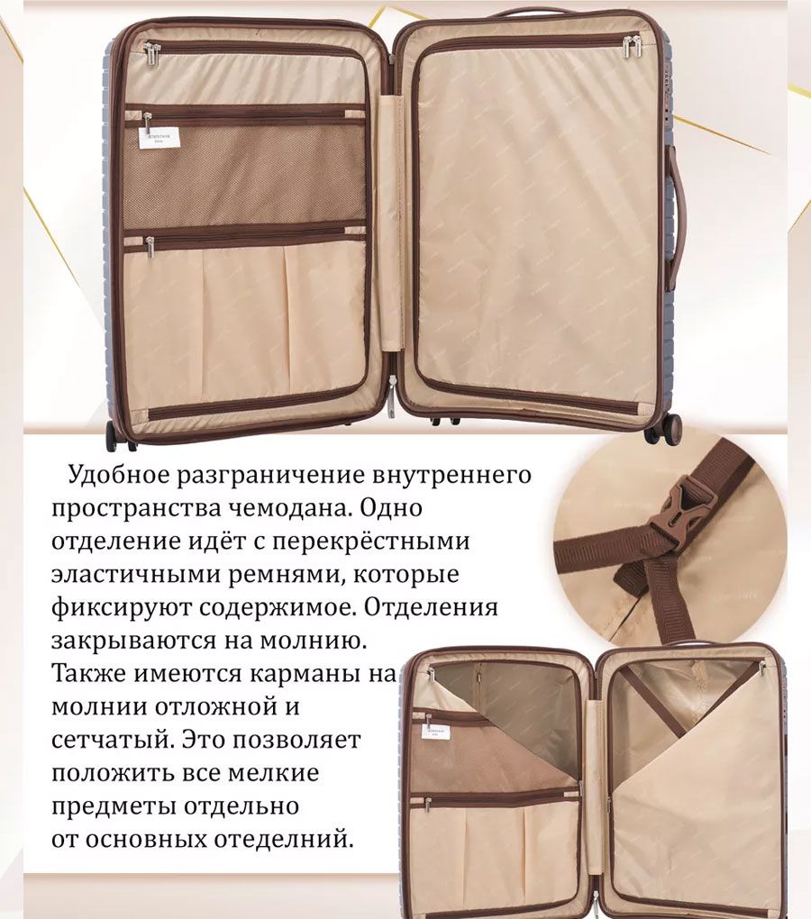 Средний чемодан Somsonya ELITE Dubai M (67 см) denim