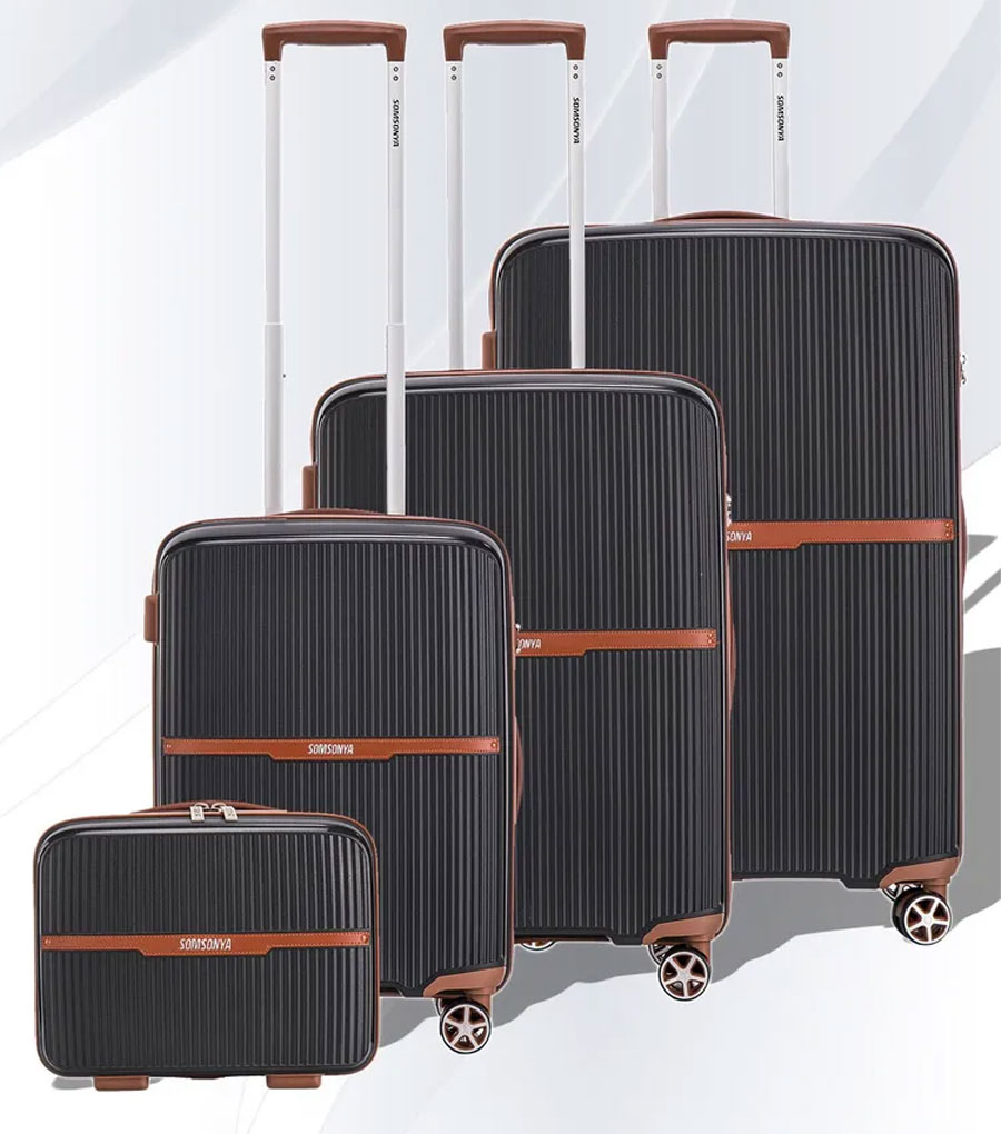 Большой чемодан Somsonya ELITE Vegas L (76 см) Black