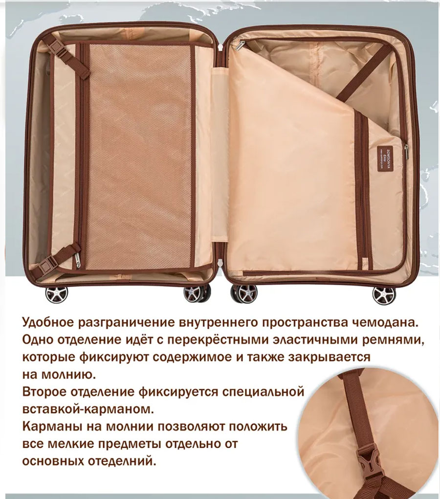 Большой чемодан Somsonya ELITE Vegas L (76 см) denim