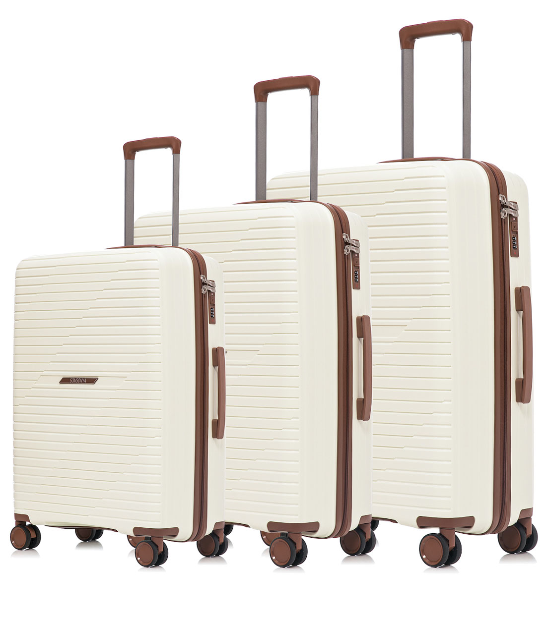 Средний чемодан Somsonya PP Singapore M (66 см) White
