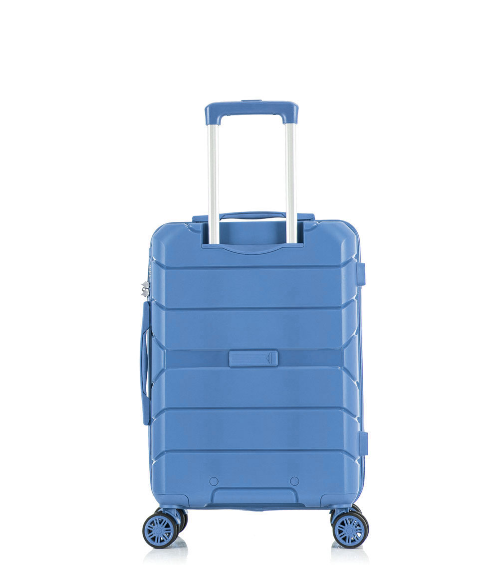 Малый чемодан спиннер L-case Singapore blue (57 см)