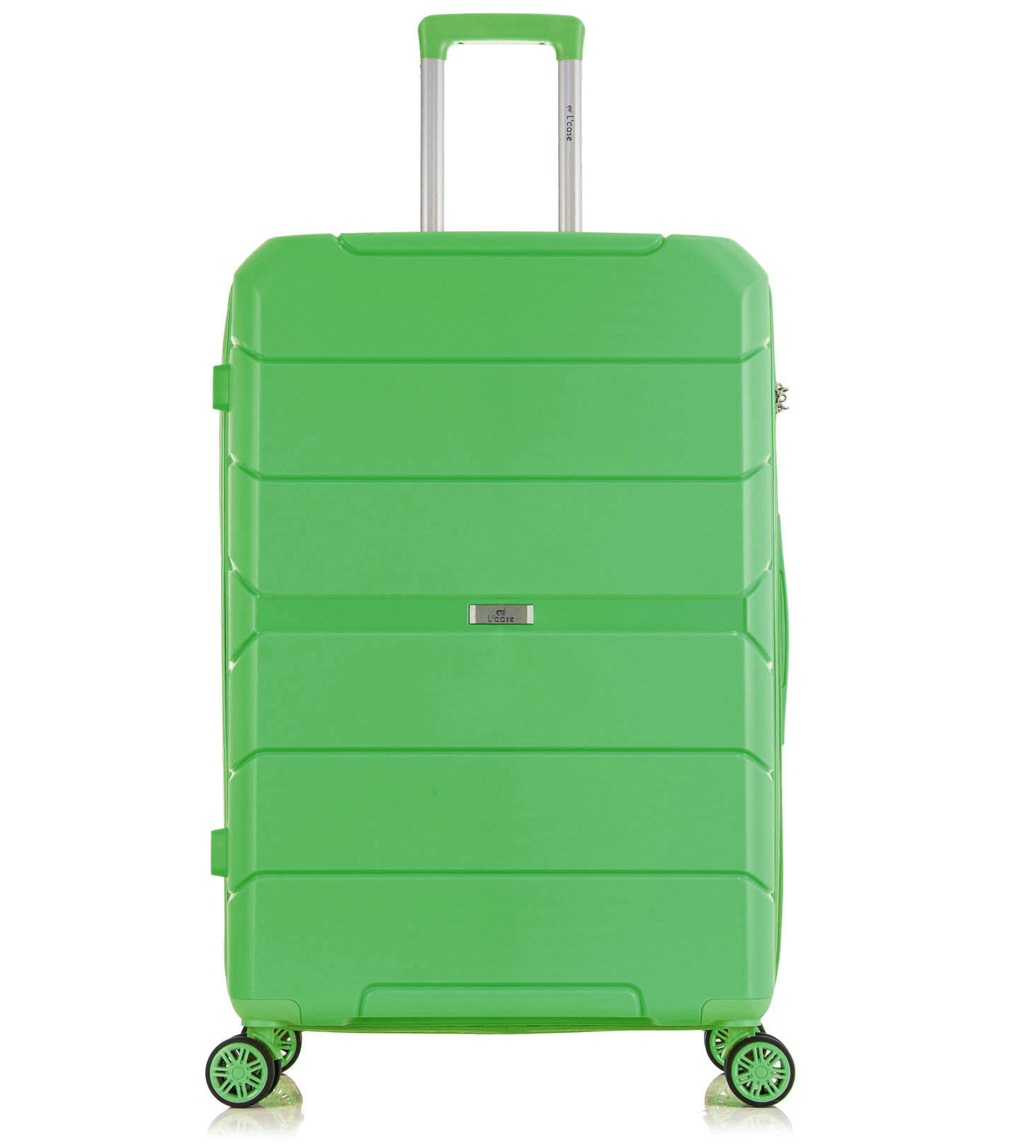 Большой чемодан спиннер L-case Singapore - Light green (78 см)