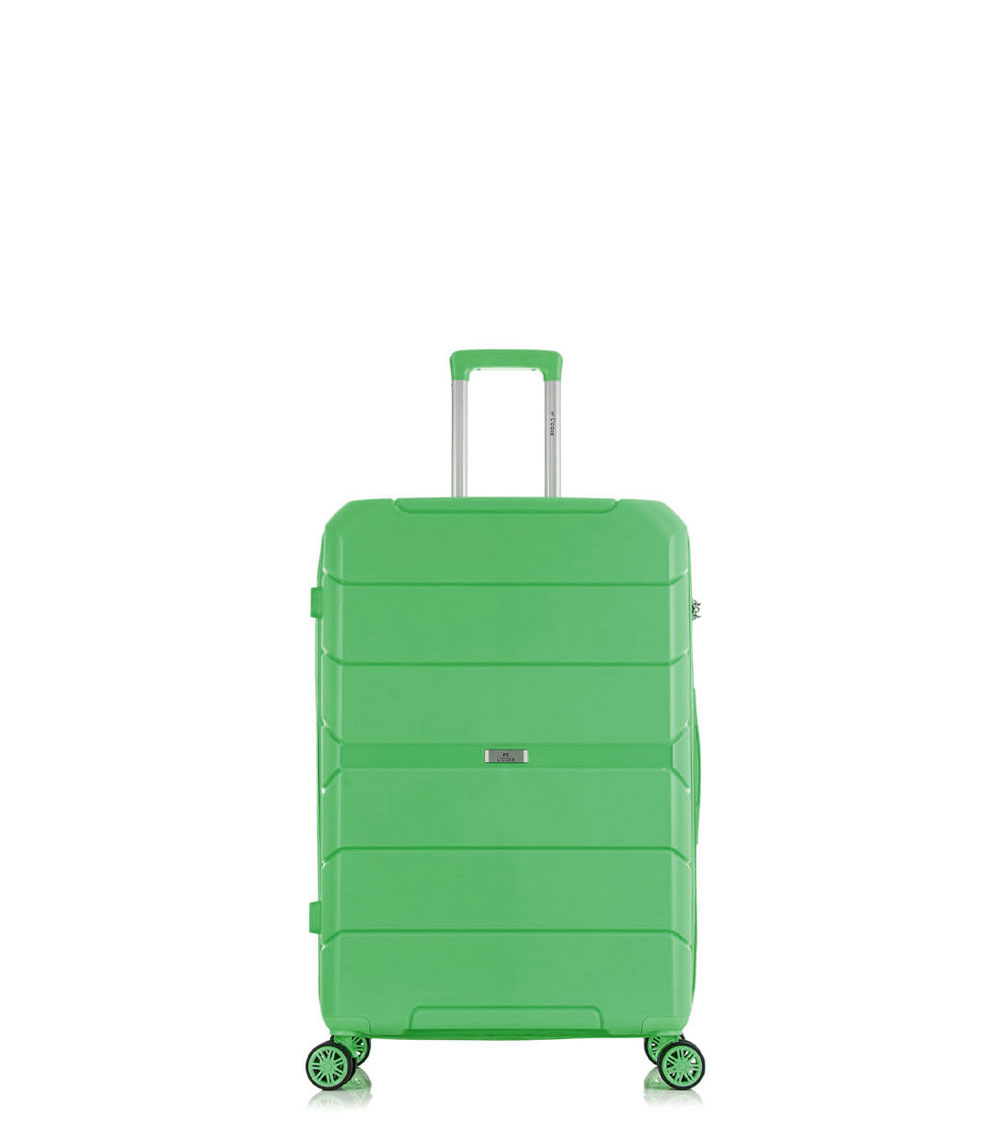 Малый чемодан спиннер L-case Singapore - Light green (57 см)