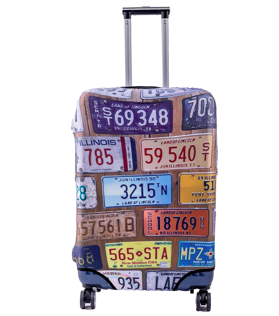 Чехол на большой чемодан L Somsonya numbers ~L~ (65–78 см) 