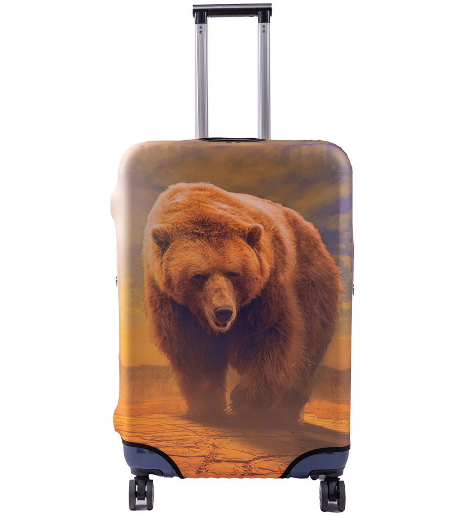 Чехол на малый чемодан S Somsonya bear ~S~ (52–58 см)