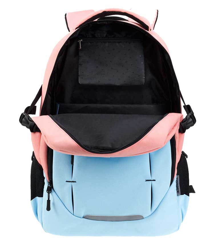 Рюкзак TORBER CLASS X (T9355-22-PNK-BLU-M) + Мешок для сменной обуви в подарок!