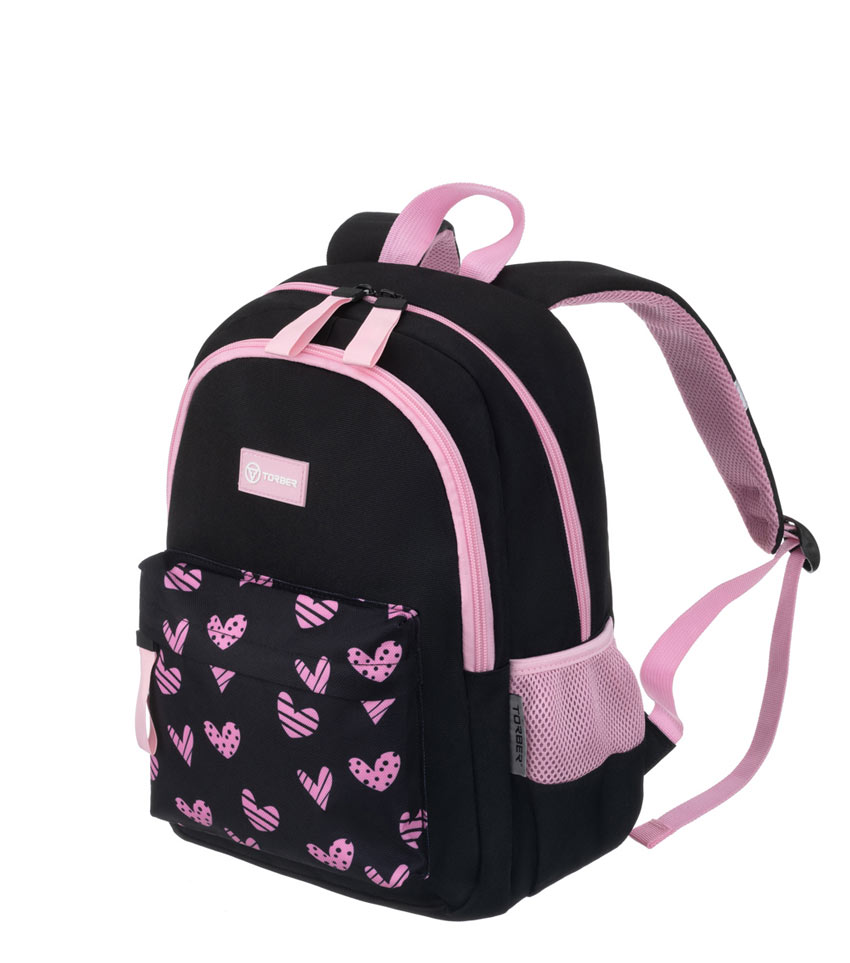 Мини-рюкзак TORBER CLASS X Mini черно-розовый T1801-24-BP