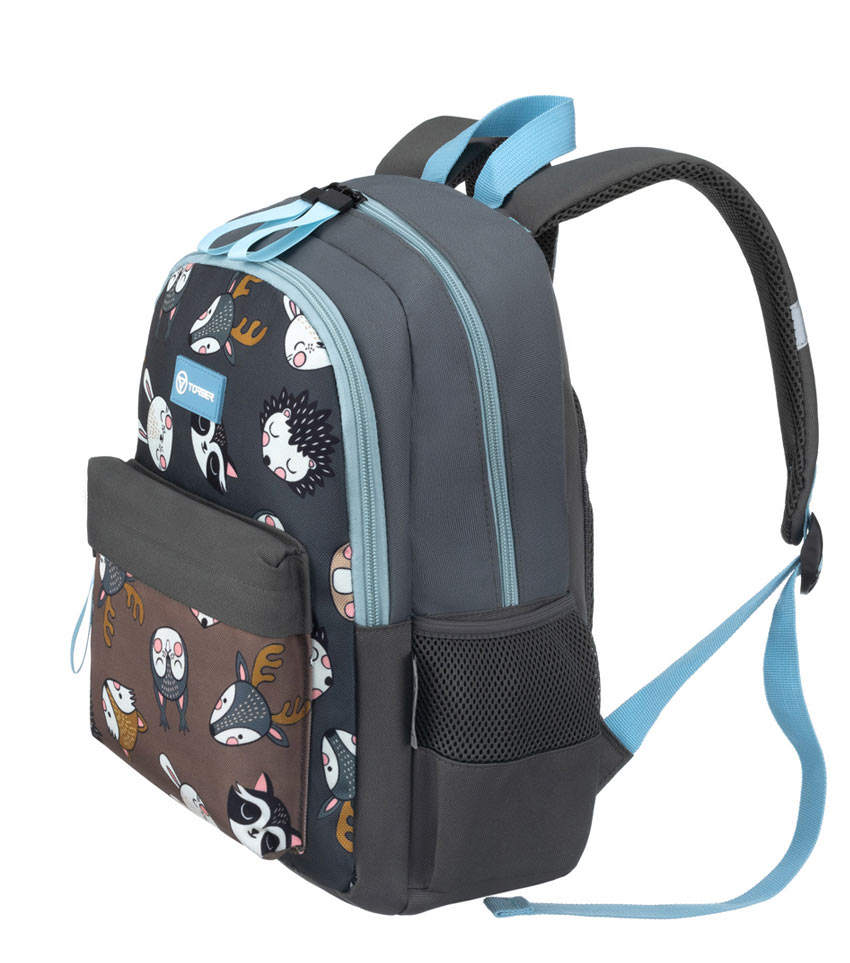 Мини-рюкзак TORBER CLASS X Mini серый T1801-24-BR