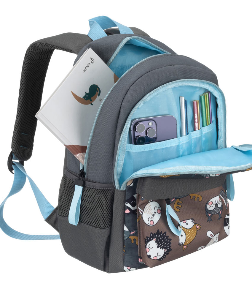 Мини-рюкзак TORBER CLASS X Mini серый T1801-24-BR