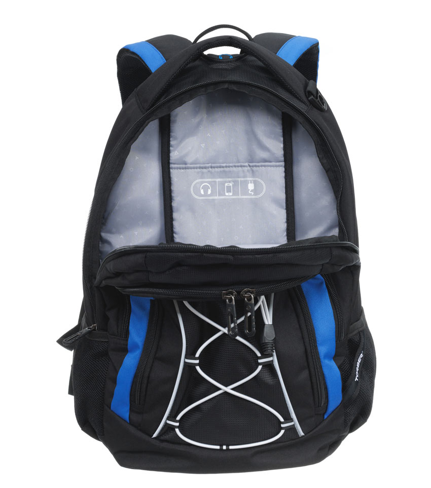 Рюкзак TORBER Rockit T2375B черно-синий