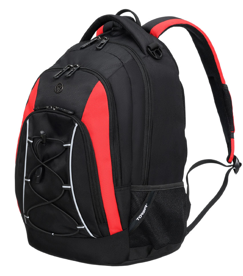 Рюкзак TORBER Rockit T2375B черно-красный
