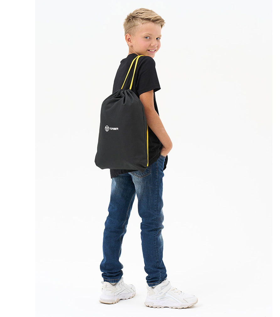 Рюкзак TORBER CLASS X black + Мешок для обуви