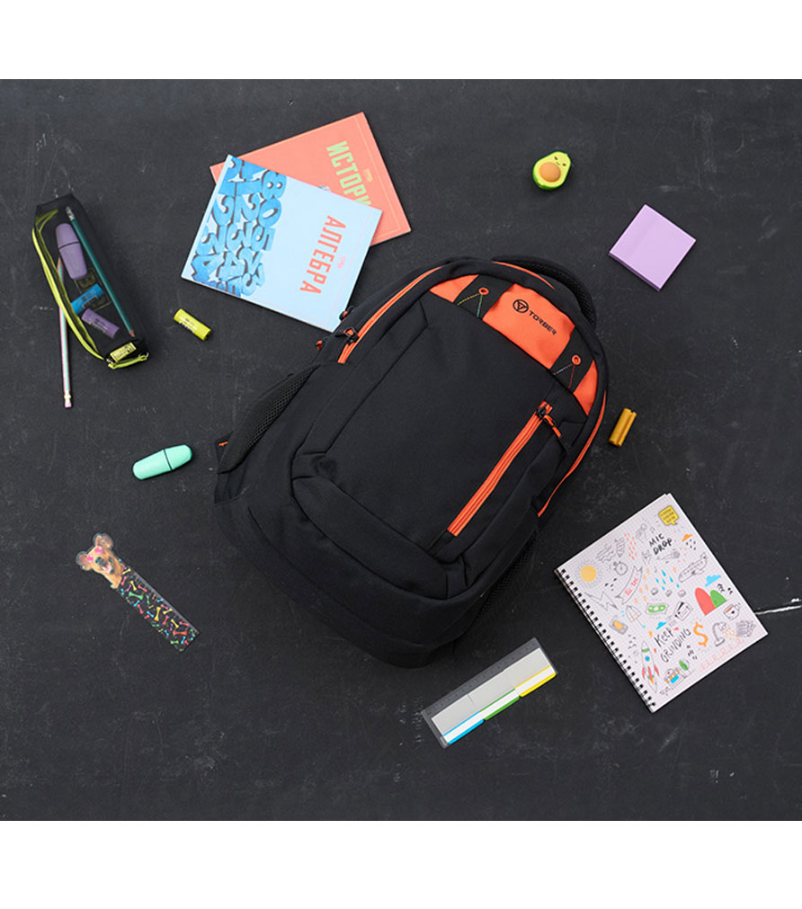 Рюкзак TORBER CLASS X orange + Мешок для обуви