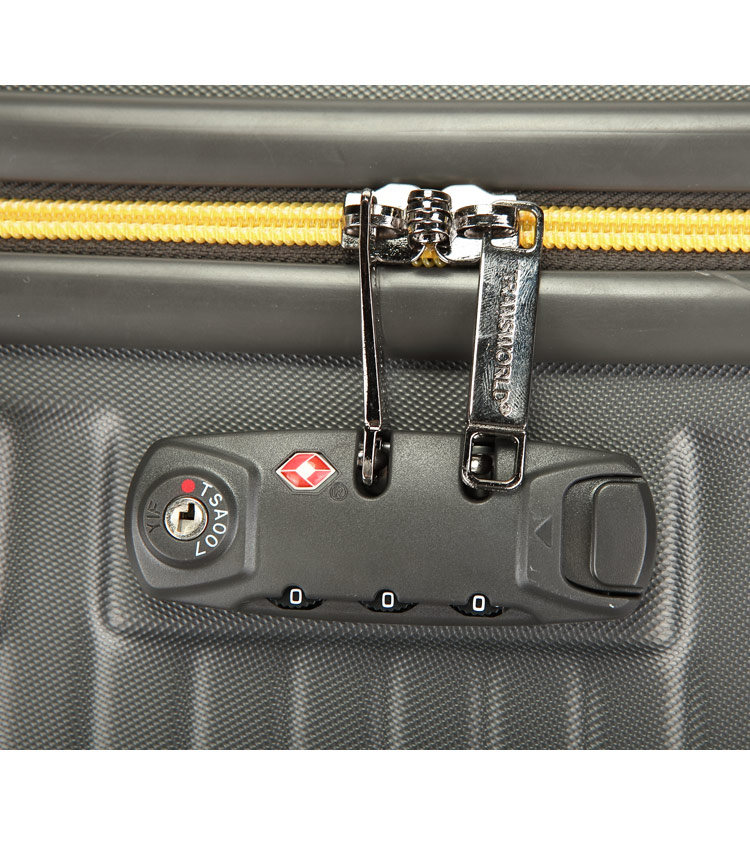 Малый чемодан спиннер Transworld 17147 red (55 см)