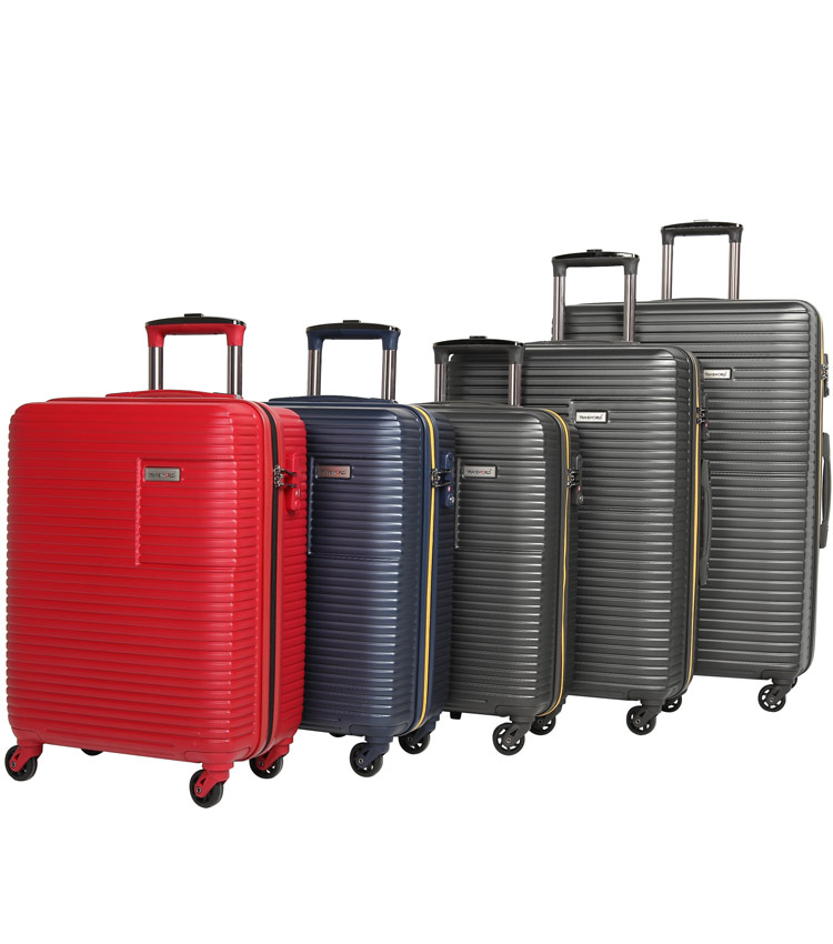 Большой чемодан спиннер Transworld 17147 red (77 см)