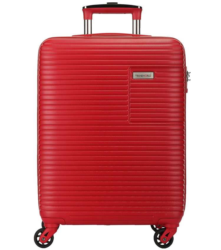 Большой чемодан спиннер Transworld 17147 red (77 см)