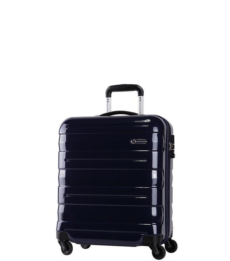 Малый чемодан спиннер Transworld 17192 night-blue (54см)
